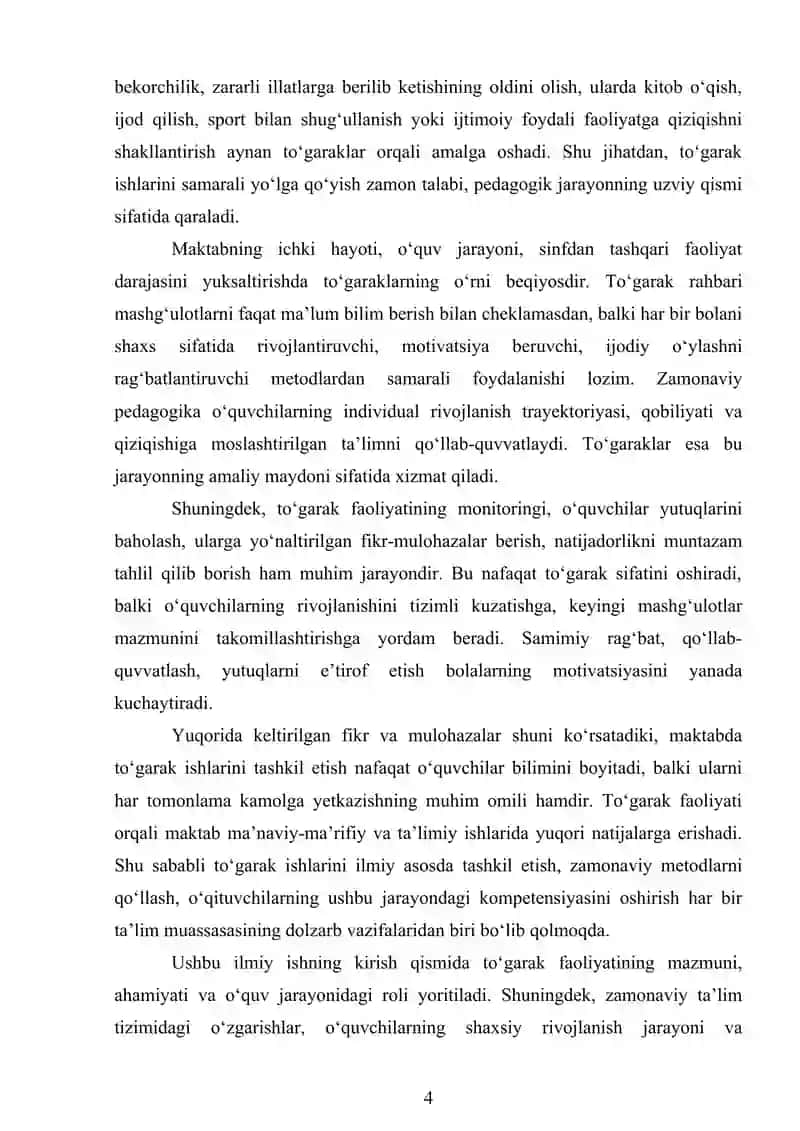 MAKTABDA TO‘GARAK ISHLARINI TASHKIL ETISH 4