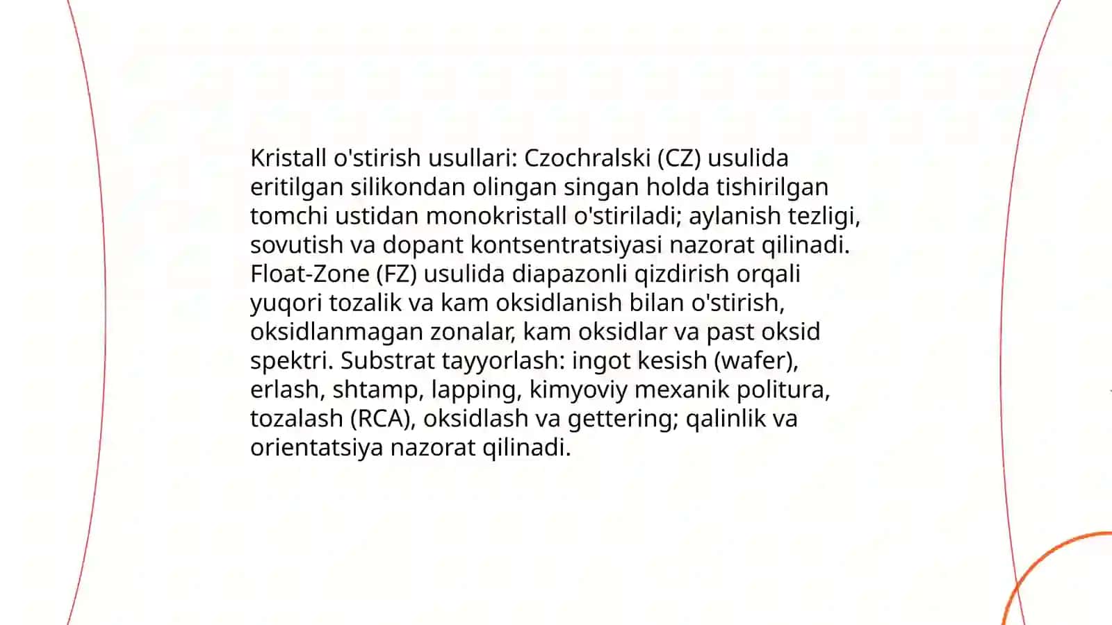 Yarim o'tkazgichli elektronikaning texnologik asoslari 4