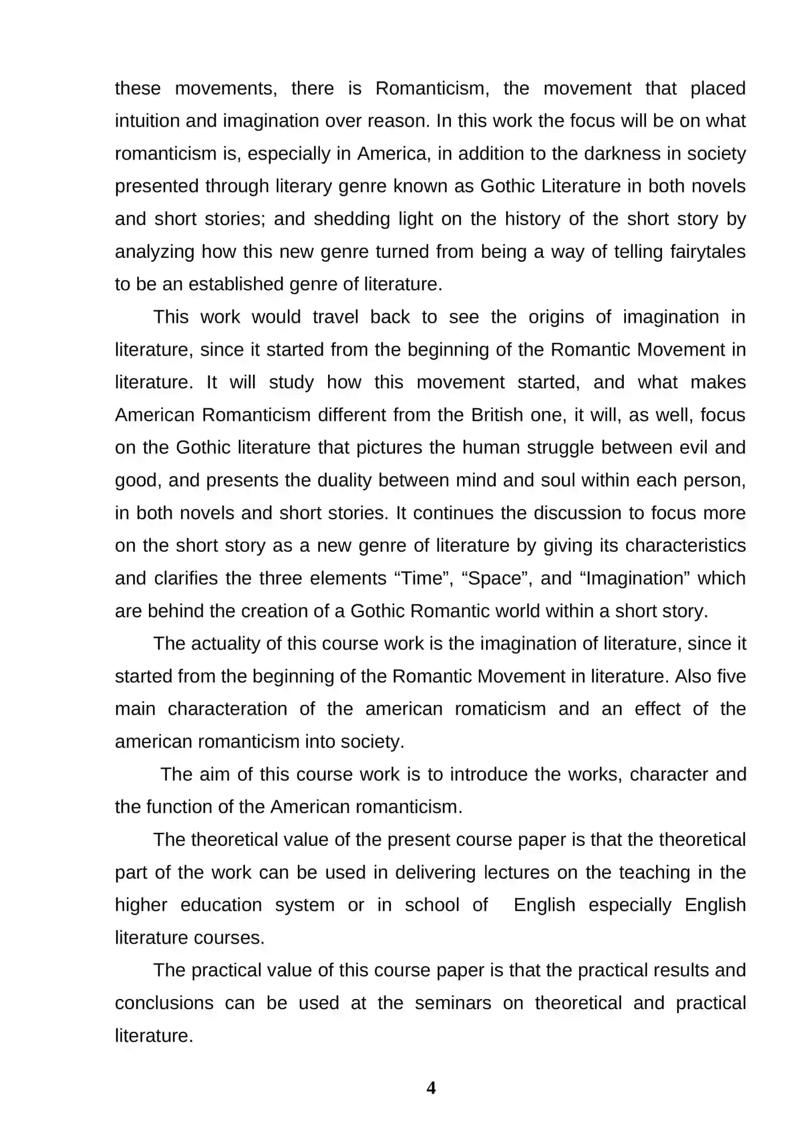 STYLISTIC ANALYSIS OF AMERICAN ROMANTICISM 4