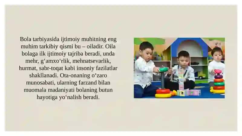 Ijtimoiy muhit bola tarbiyalashning omili sifatida 4