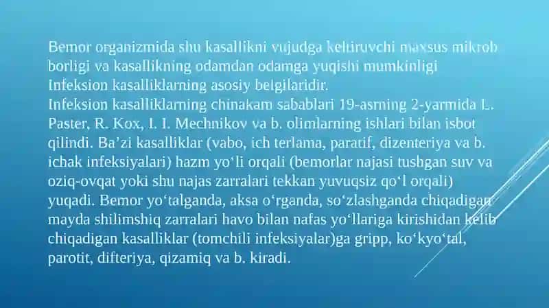 uMumiy infefsion jarayon haqida tushuncha 4