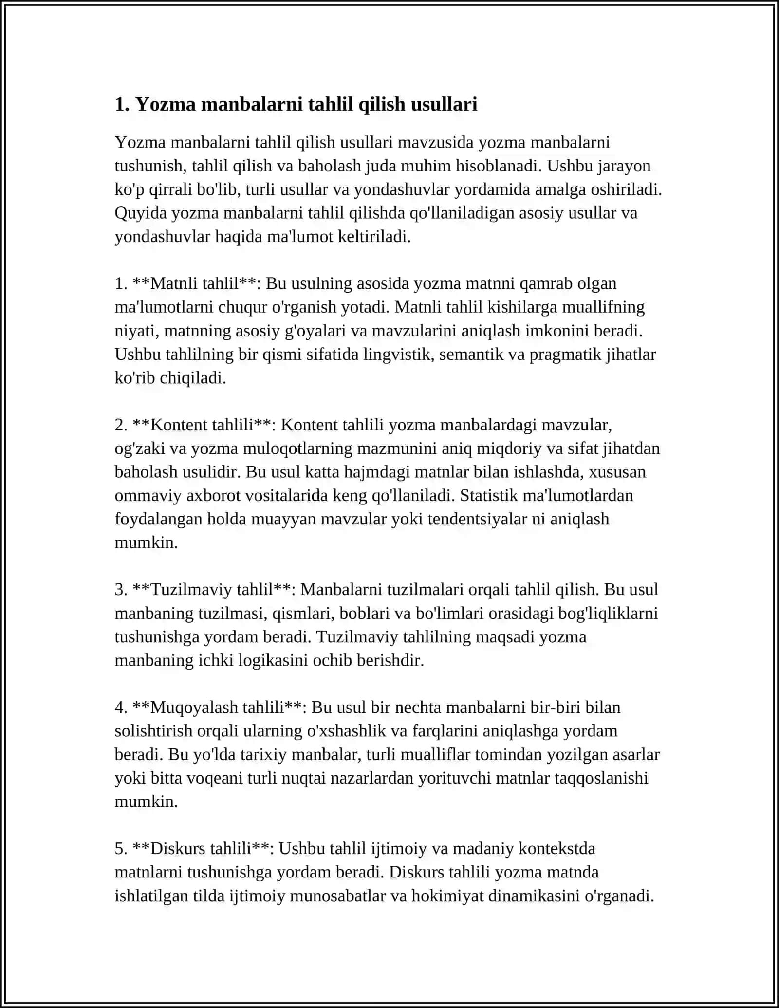 SAHOGA TEGISHLI MAQOLALAR BILAN ISHLASHISH 4