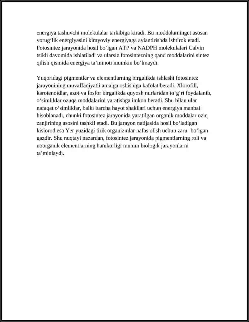 PINKTOGENLARNING BIOLOGIK AHAMIYATI (N VA P) 4