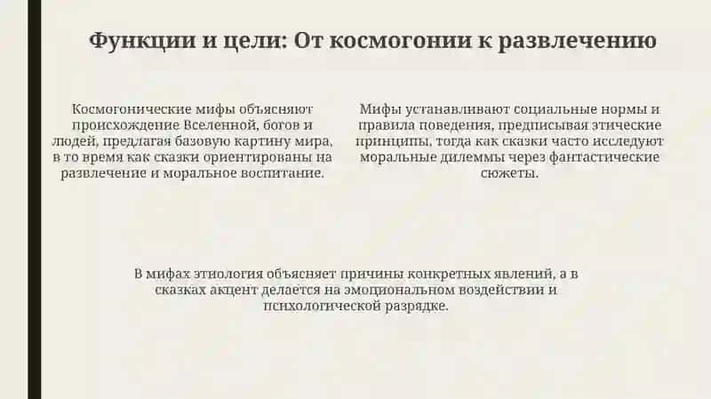 Отличие мифа от сказки 4