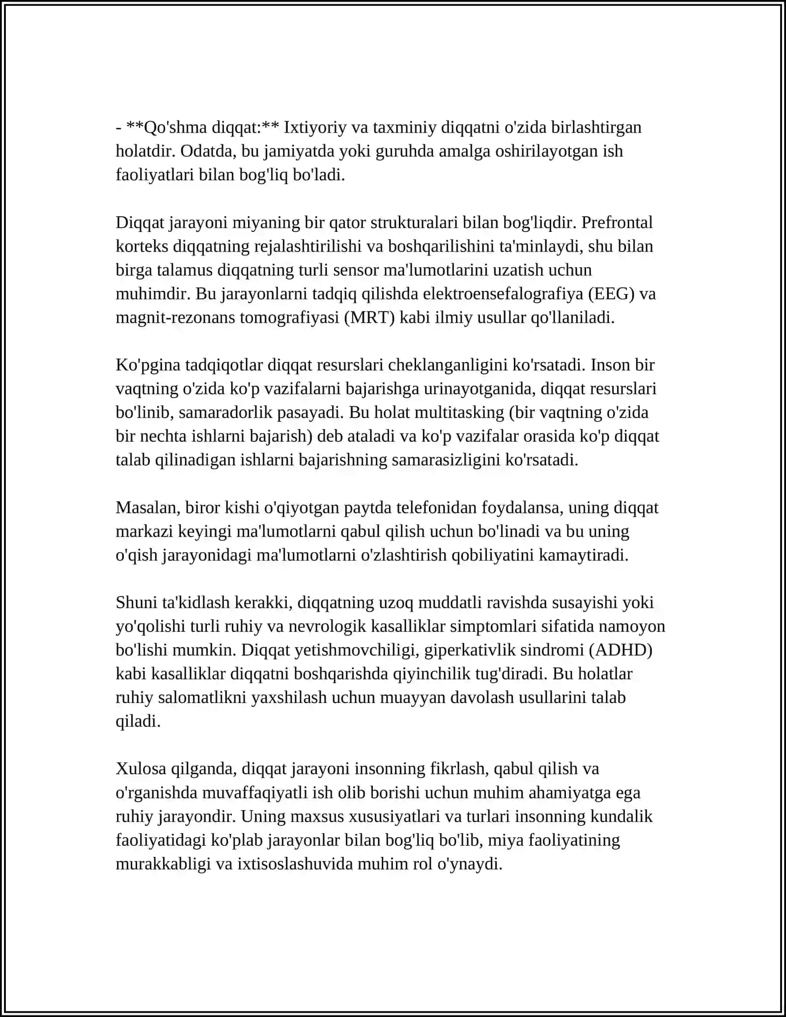 DIQQAT JARAYONI HAQIDA TUSHUNCHA 4