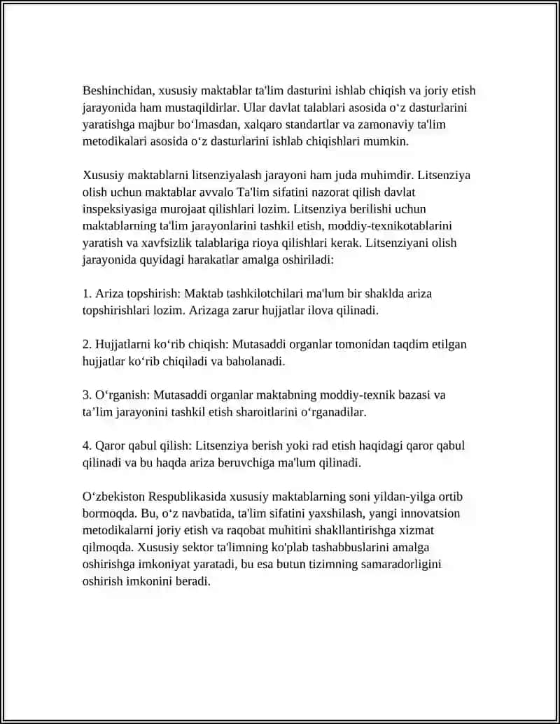 XUSUSIY MAKTABLAR FAOLIYATI 4