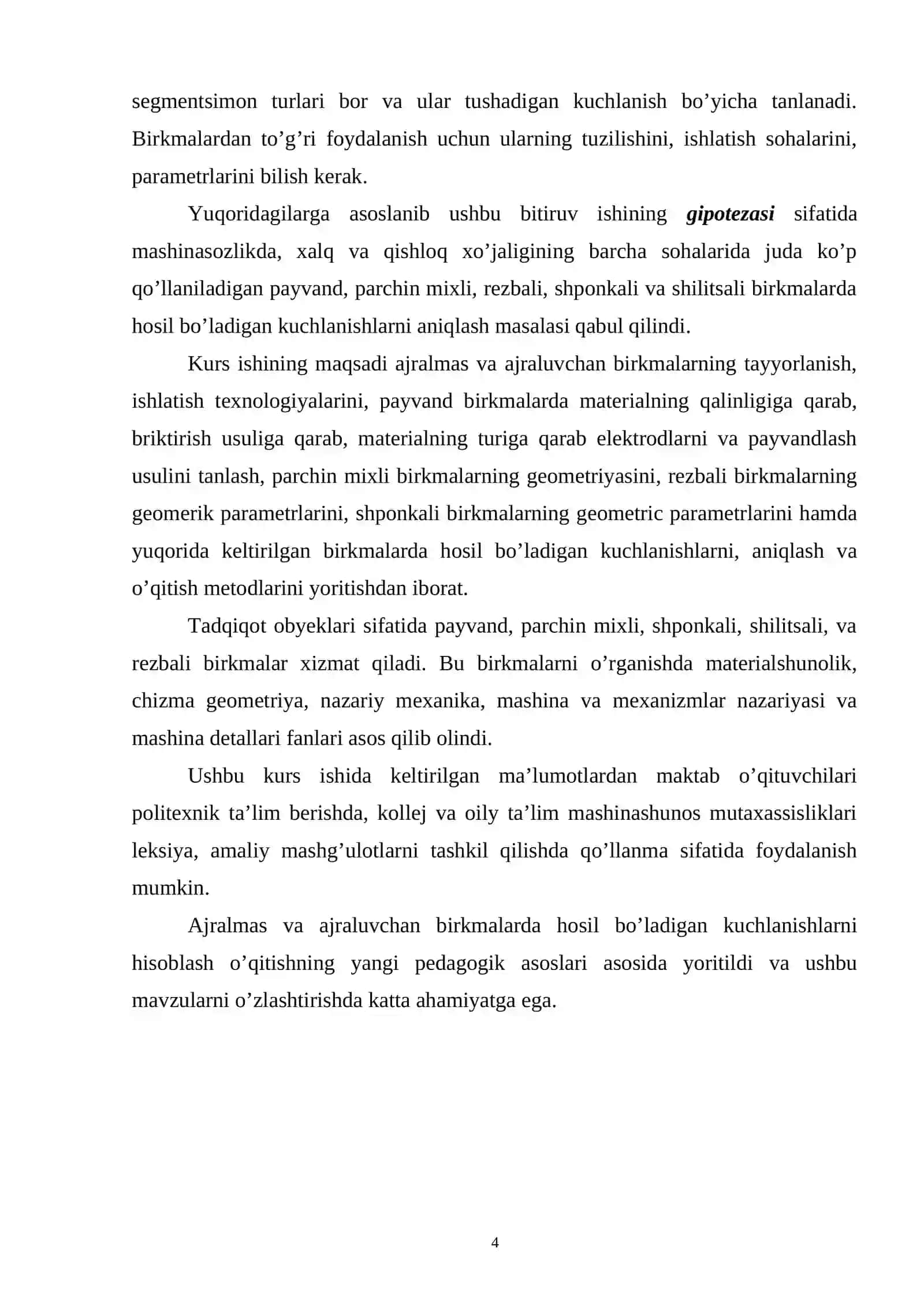 Shponkali birikmalar va ularning amaliy tatbiqi 4