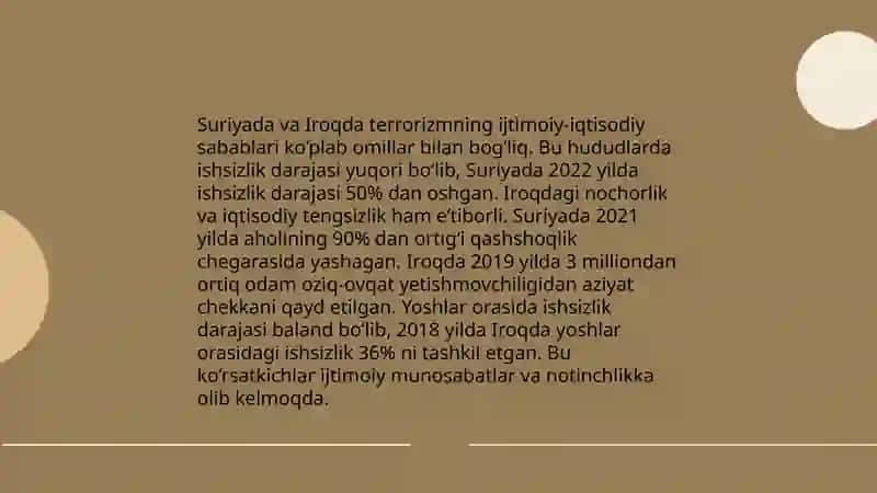 Halqaro terrarizm va ommaviy qirg‘in qurollari kecha, bugun va erta (suriya va iroq misolida) 4