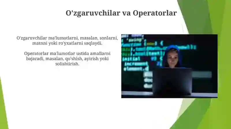 Piton Dasturlash Tilining Qo'llanilishi va Misollar 4