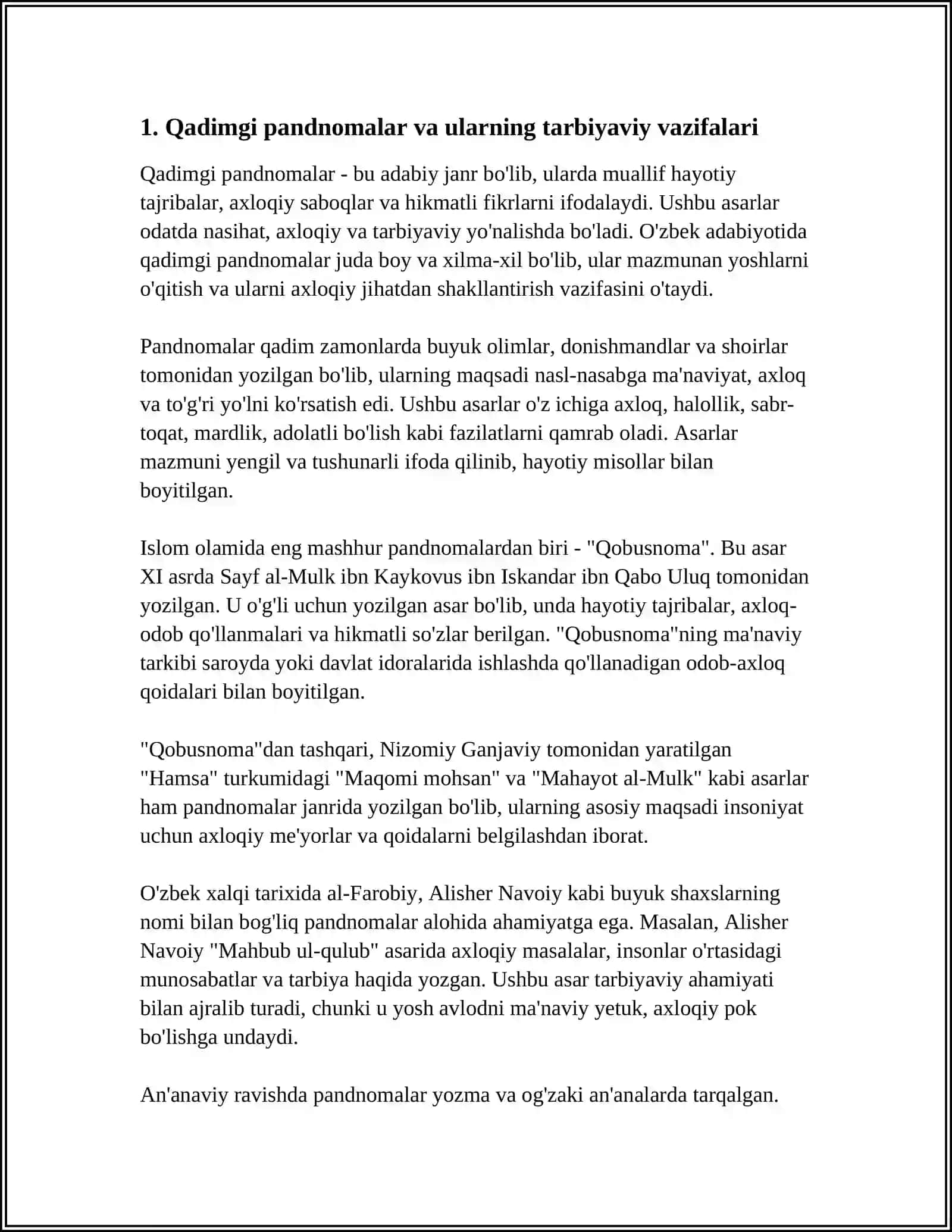 QADIMGI PANDNOMALARNING TA'LIM-TARBIYAVIY AHAMIYATI 4