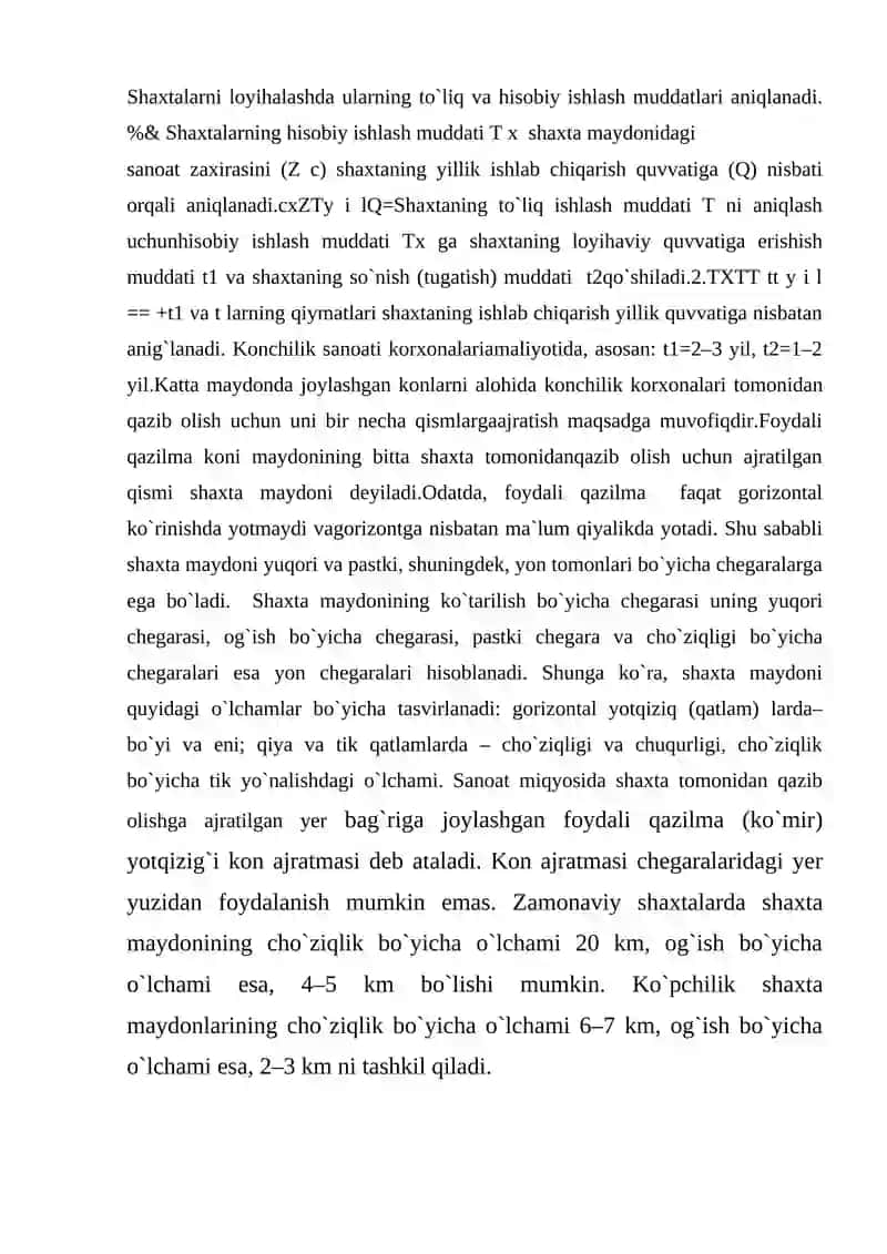 Dunyo yoqilg`i-energetika balansining holati va O`zbekiston ko`mir konlari 4