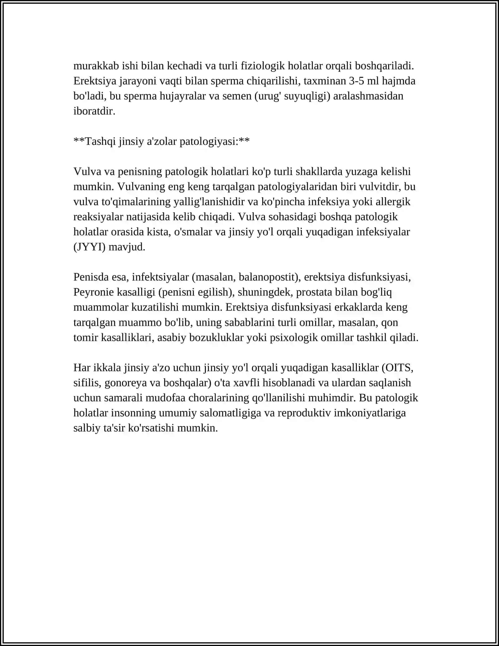 ERISHISH AZOLARINING ANATOMIYASI FIZIOLOGIYASI VA PATOLOGIYASI 4