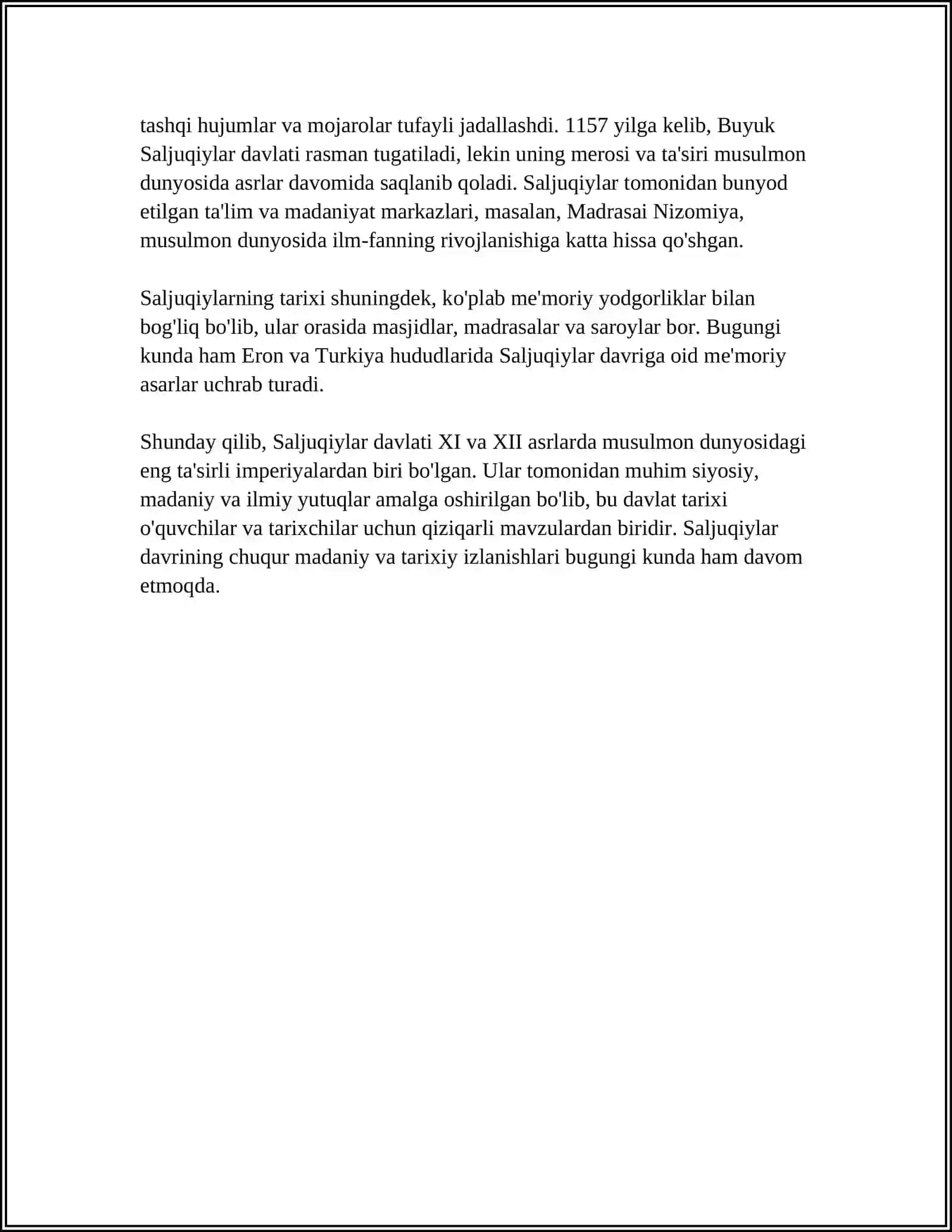 SALJUQIYLAR DAVLATI 4