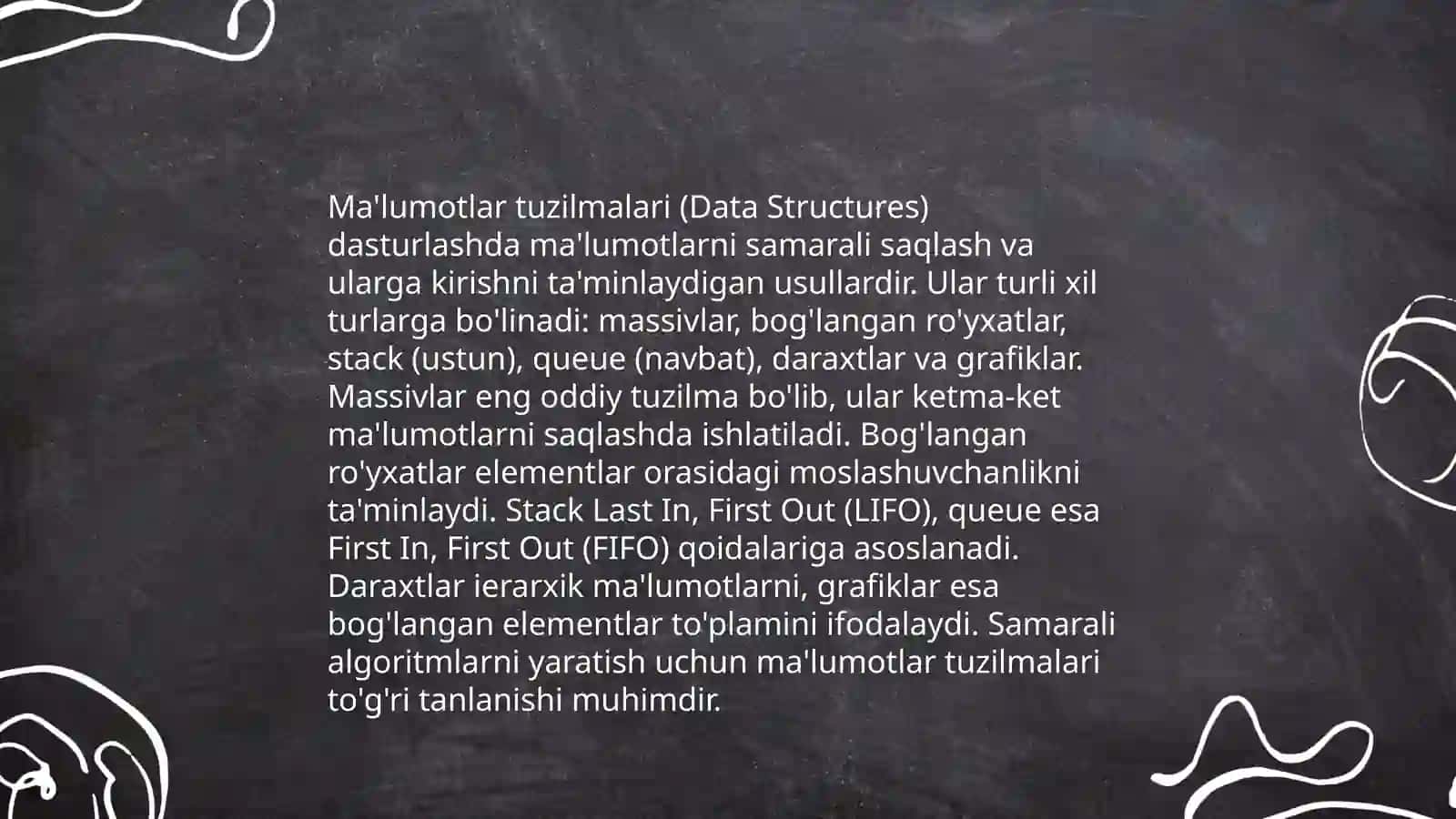 Algoritmlarni tuzish va tahlil qilish 4
