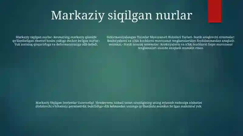 Deformatsiyalangan Tizimlar Muvozanati Holatlari Turlari 4