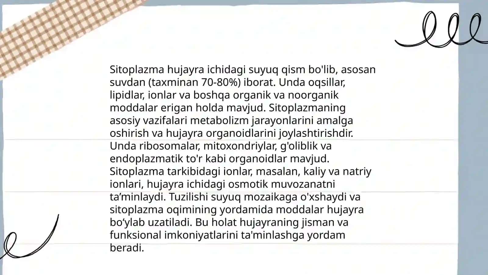 Hujayralar òrtasidagi òxshashlik va farqlar 4