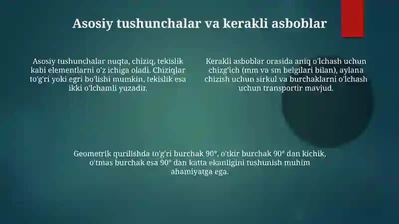 Soddageometrikyasashishlaribilantanishtirish,fazoviytasavvurlarnirivojlantirish 4