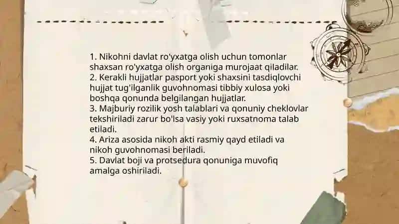 Nikoh tuzish va uni bekor qilish 4