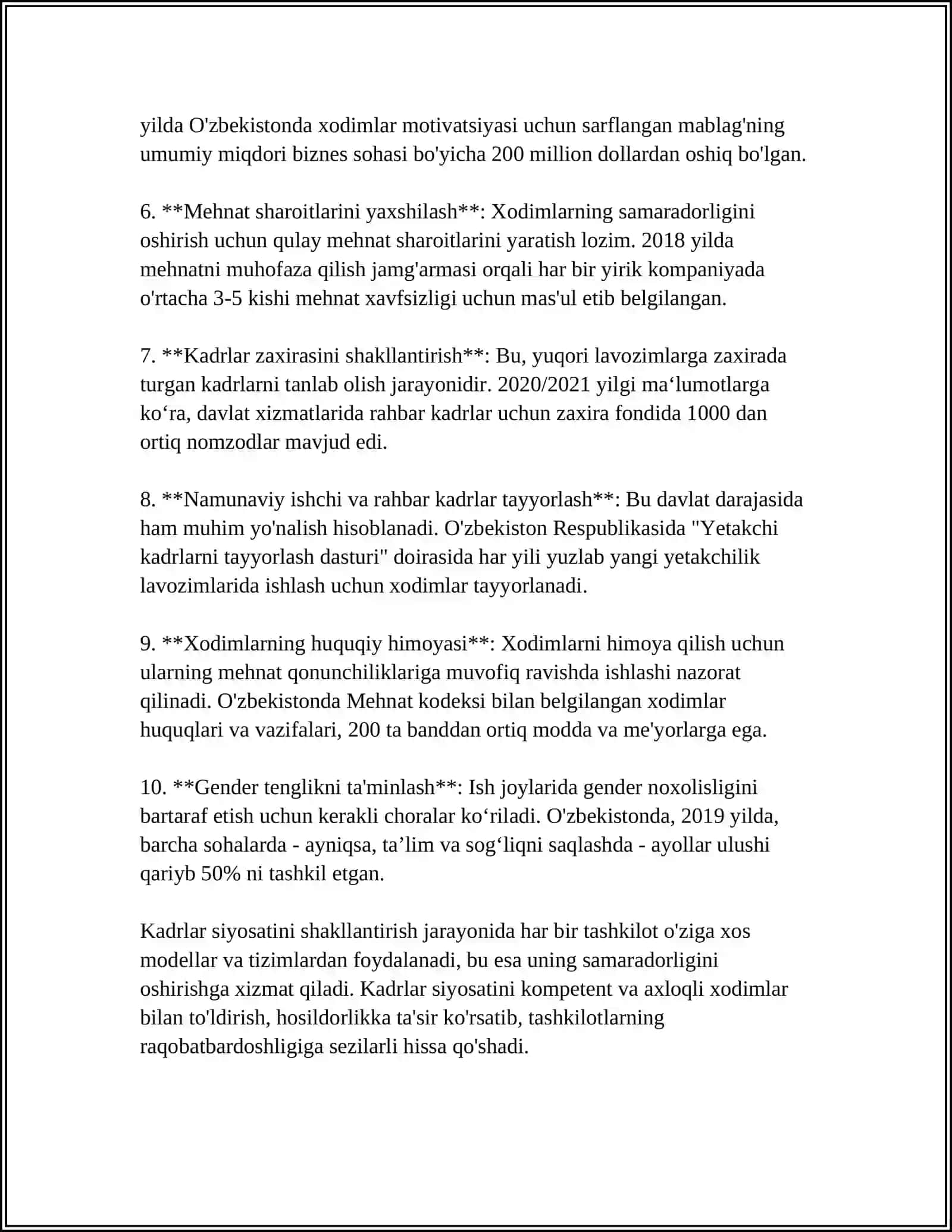 KORXONADA KADRLAR SIYOSATI VA UNI DARAJASINI OSHIRISH YO‘LLARI 4