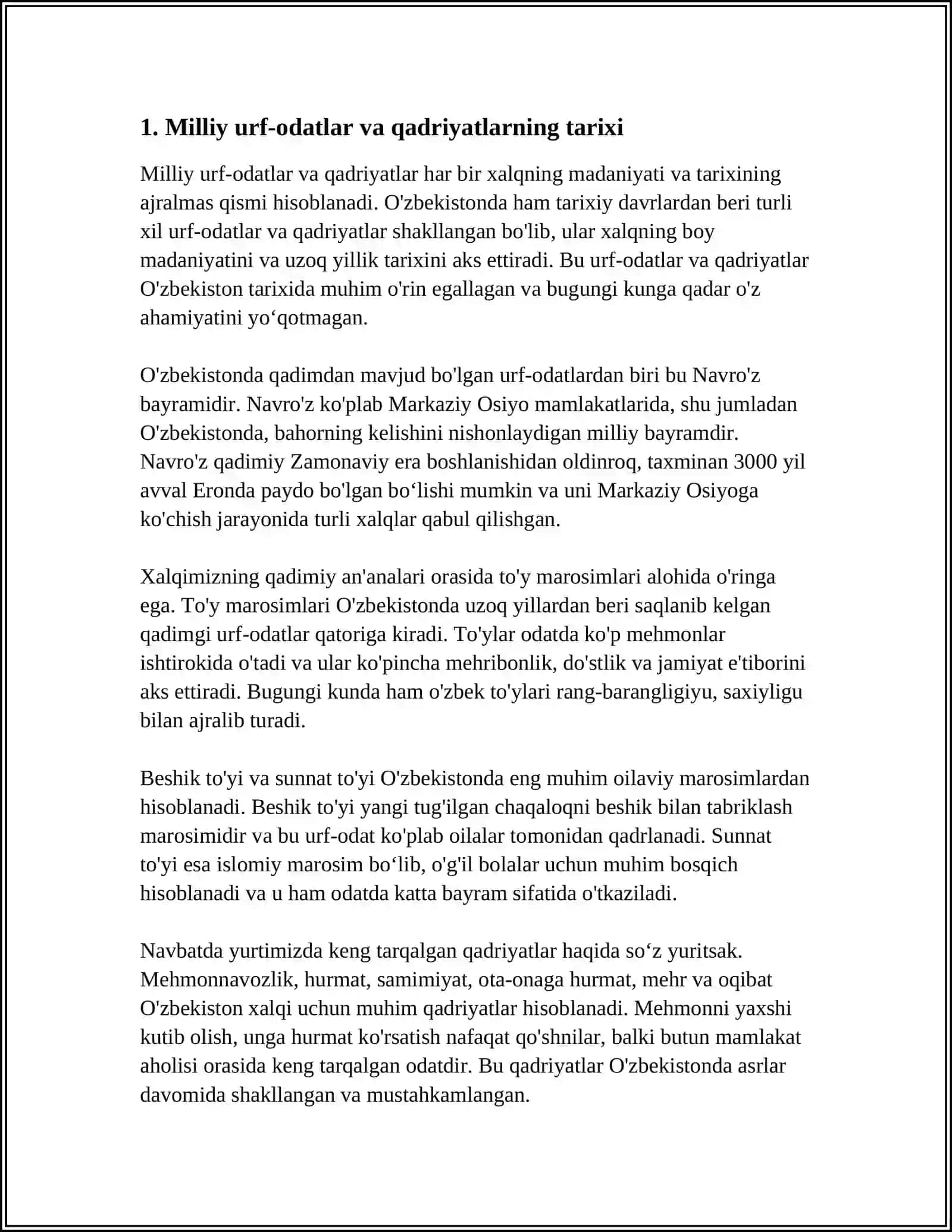 MILLIY URF-ODATLAR QADRIYATLAR VA DASTURLARNING QAYTA TIKLANISHI 4