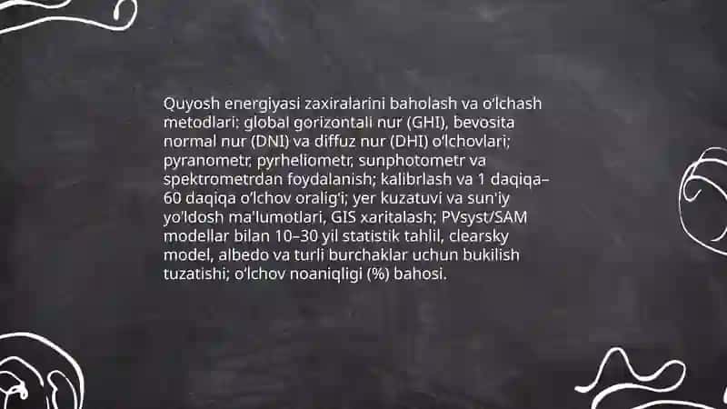 Shamol va quyosh energiyalari zaxiralari 4