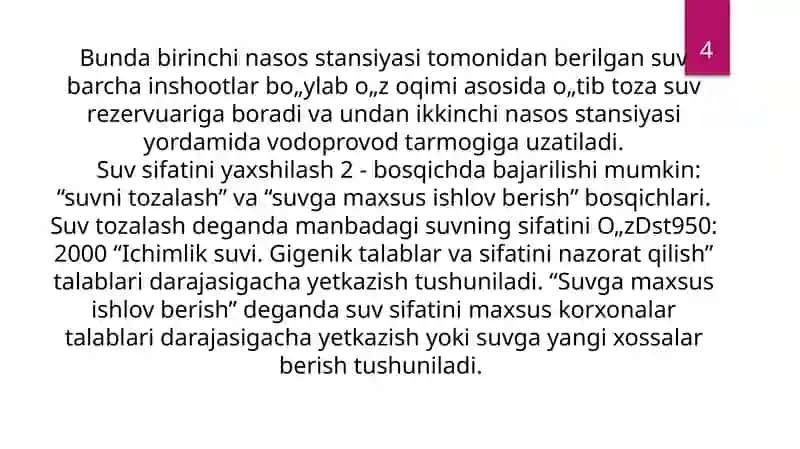 OQQ QO’LANILGAN SHAROITDA SUV TAMINOTINI SANITAR NAZORATIDAN O’TKAZISH 4