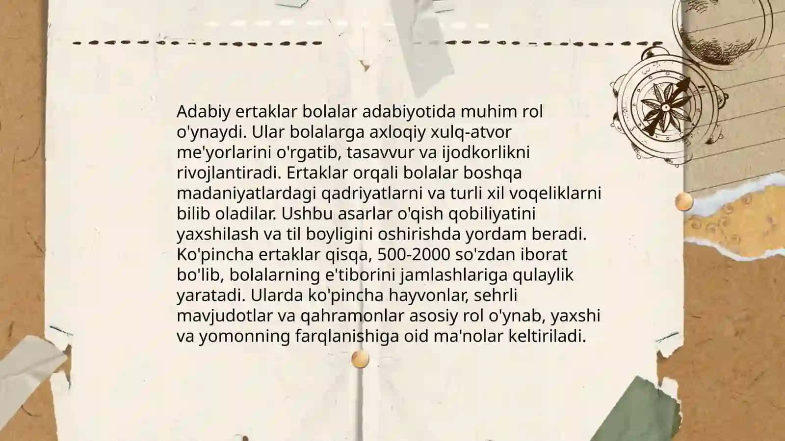 Adabiy ertak va uning bolalar adabiyoti taraqqiyotiga ta'siri 4