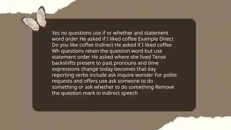 Direct vs indirect speech 4