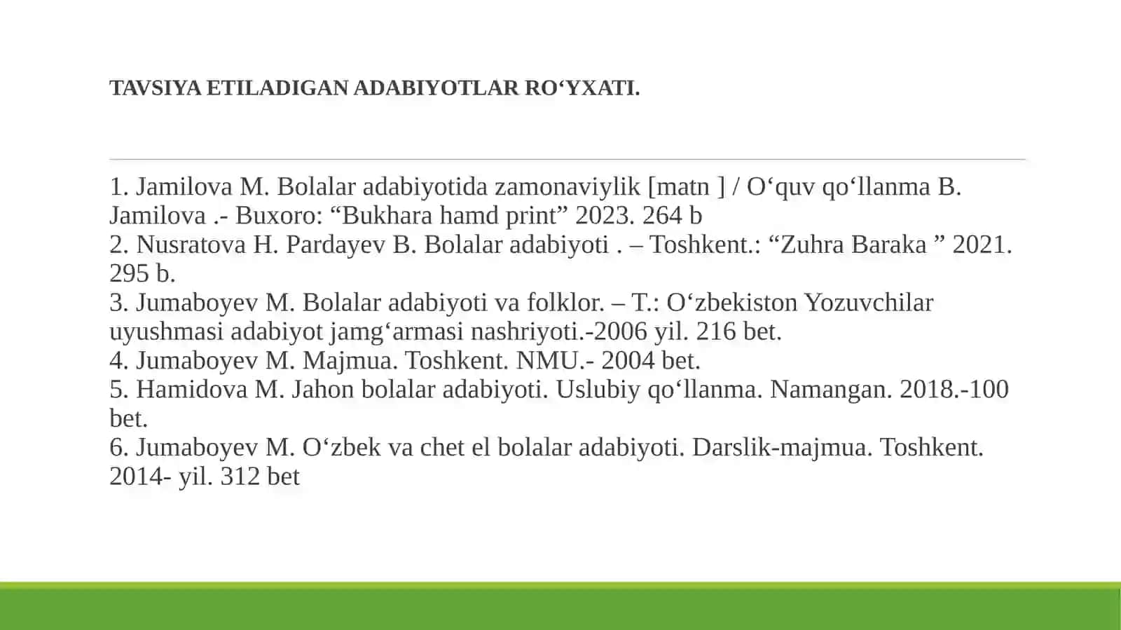 Ertaklar bolalar adabiyotining yetakchi janri sifatida 4