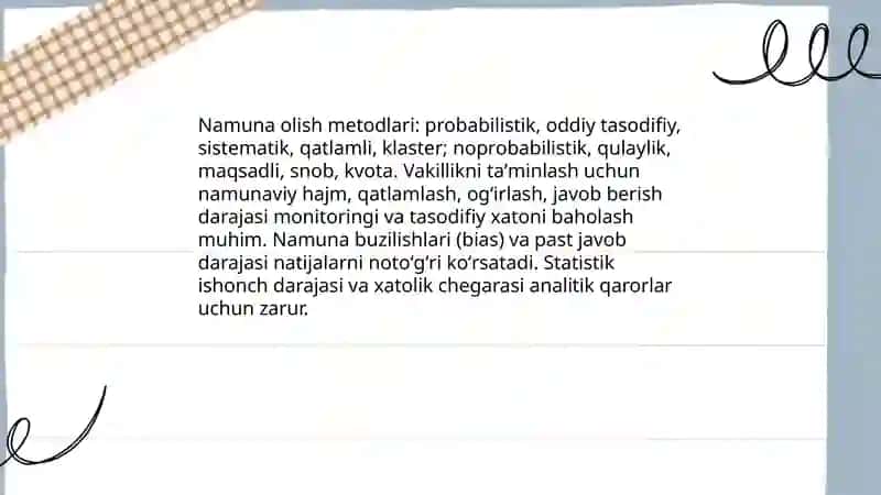 Soʻrovnomalar va foydalanuvchi fikr tahlili 4