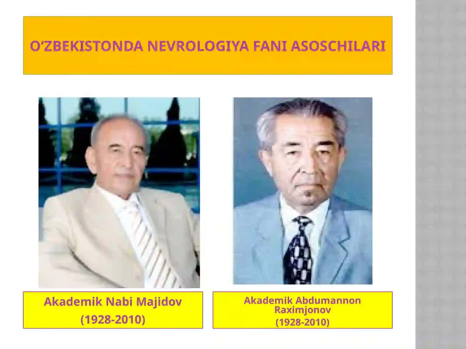 NEVROLOGIYA FANI TARIXI, MАQSАD VА VАZIFАLАRI. NEVROLOGIYADА FUNKSIОNAL DIАGNОSТIКА USULI. NERV TO‘QIMASI TUZILISHI VA FUNKSIYASI. ОRQА МIYA 4