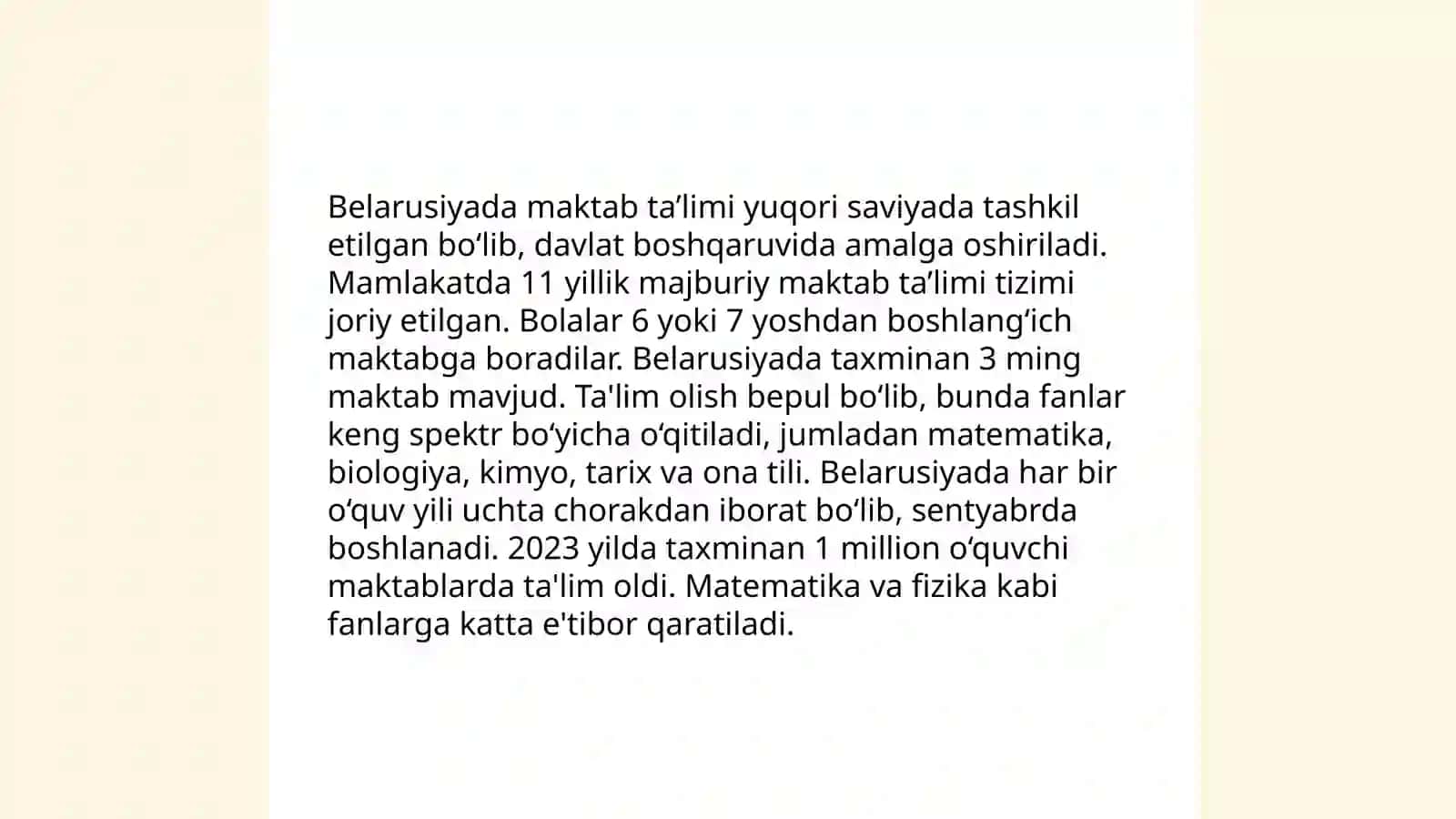 Belarusiyada ta'lim tizimi 4
