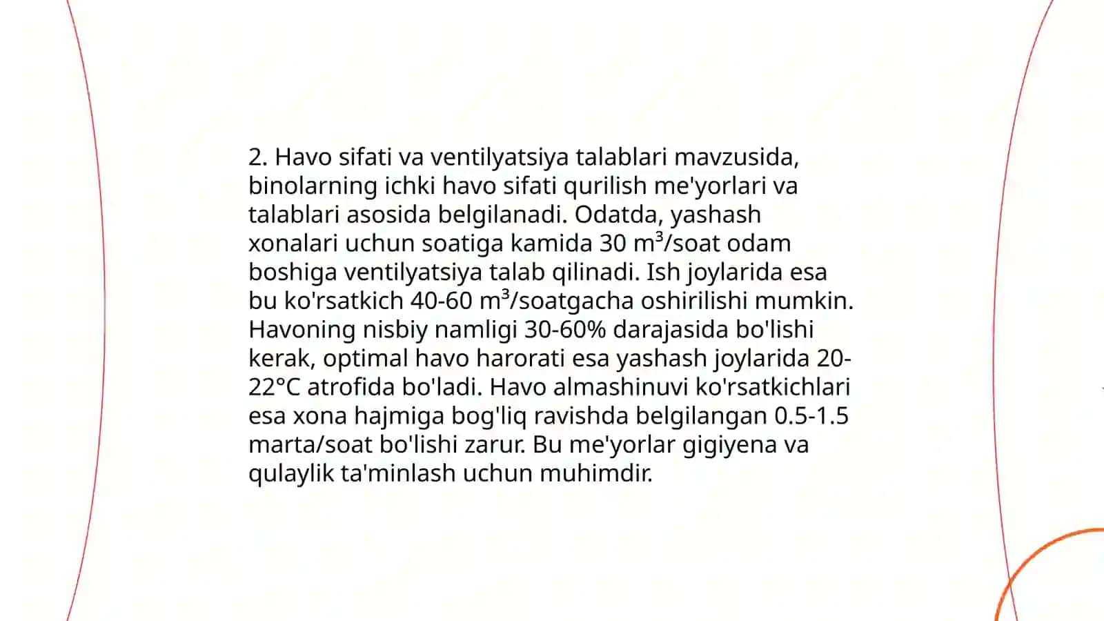 Sinf jihozlariga qòyilgan gigiyenik talablar 4