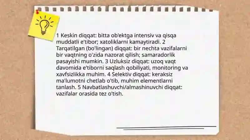 Diqqat haqida 4