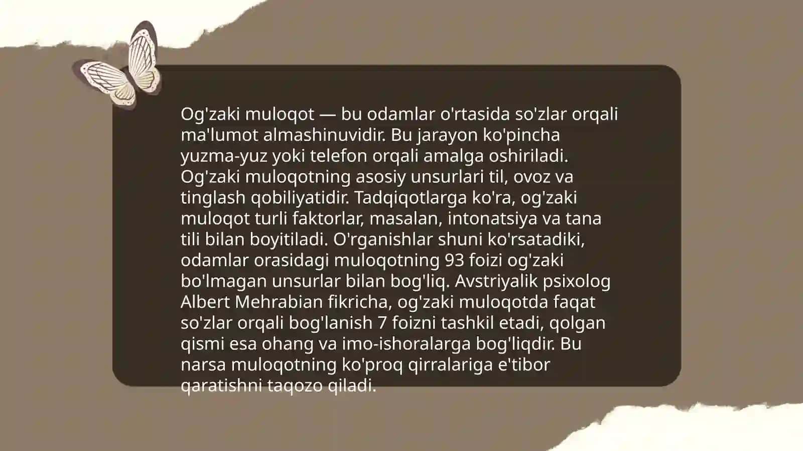 Muloqot va kommunikatsiya 4