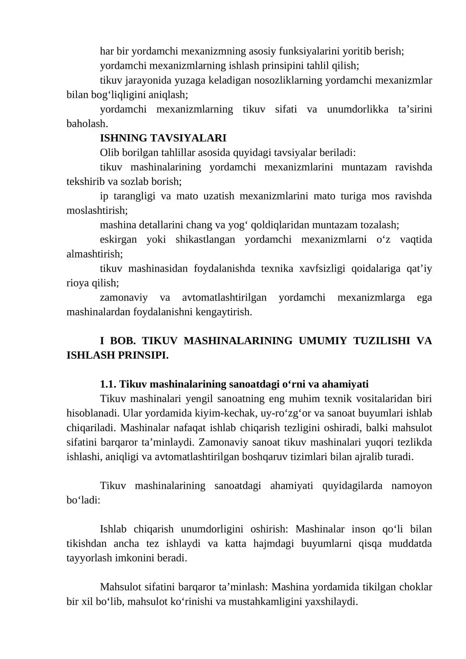 Tikuv mashinalarining yordamchi mexanizmlari turlari, funksiyalari 4