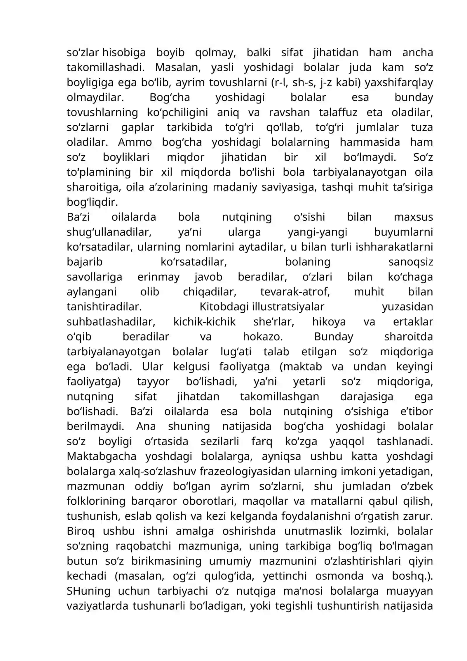 Bolalar Lug'atiga Yangi So'zlar 4