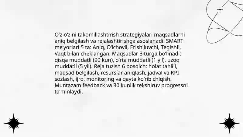 Kasbiy va shaxsiy o'zini o'zi belgilash nazariyasi va tamoyillari 4