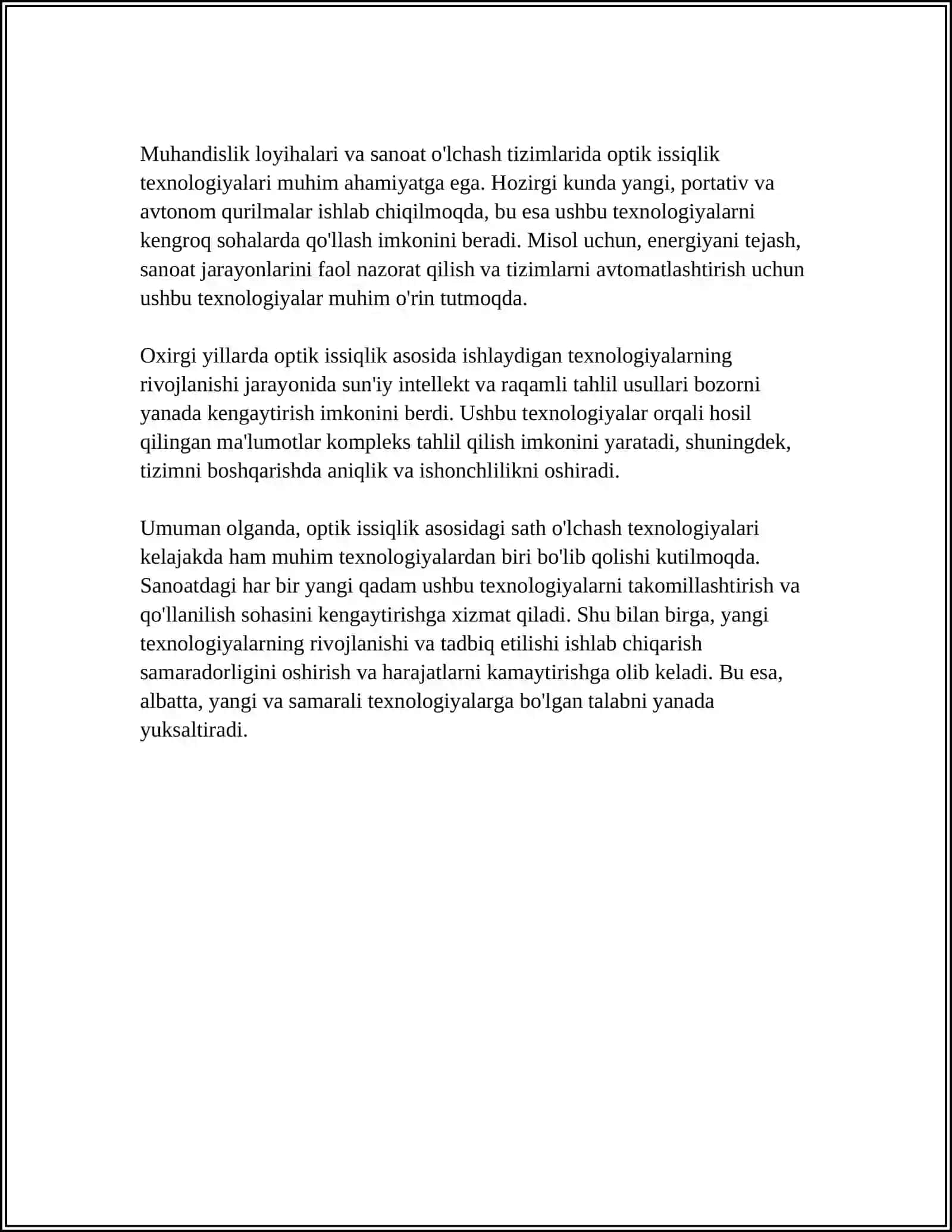 OPTIK ISSIQLIK USULLARI ASOSIDA SUYUQLIK SATHINI O'LCHASH ASBOBLARI 4