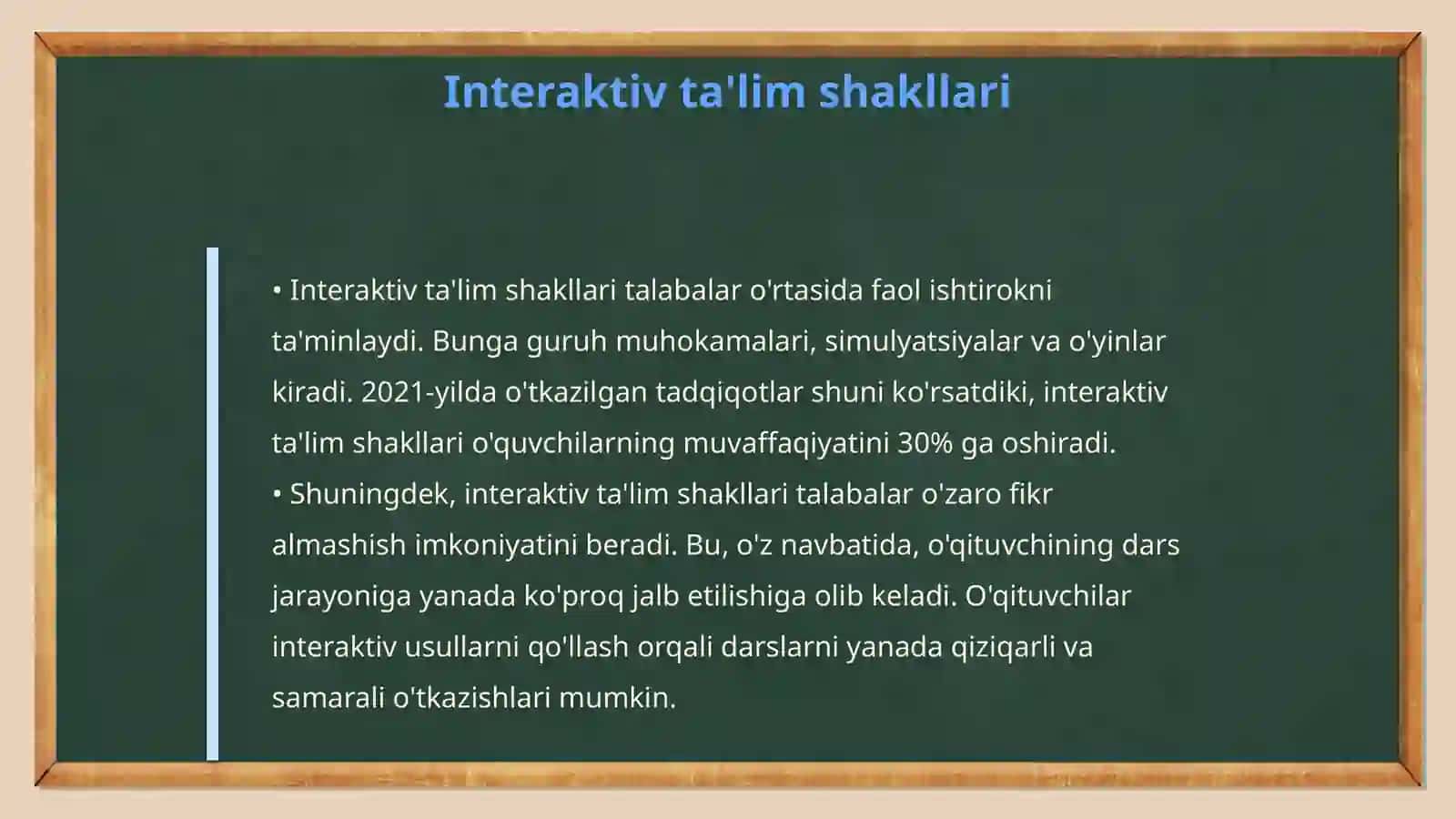 Matematika o'gitishni tashkil etish shakllari 4