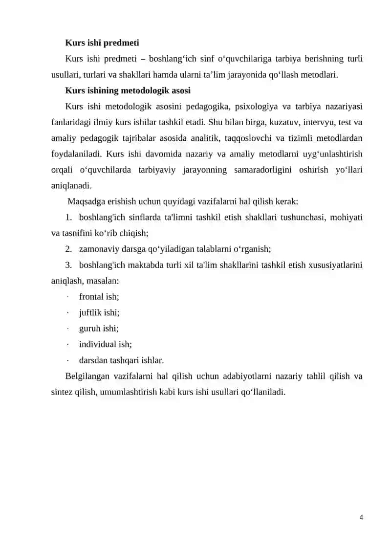 BOSHLANGʻICH TA'LIMDA OʻQUVCHILARGA TARBIYA BERISHNING ASOSIY TURLARI VA SHAKLLARI 4