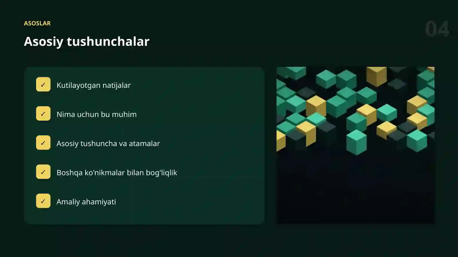 Sun'iy intellekt bo'yicha amaliy taqdimot · III to'plam 4