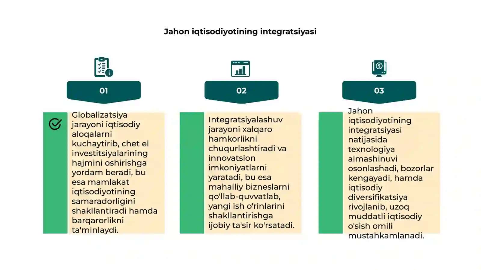 Globalizatsiya jarayonlarining investitsiyani rivojlantirishga ta'siri 4