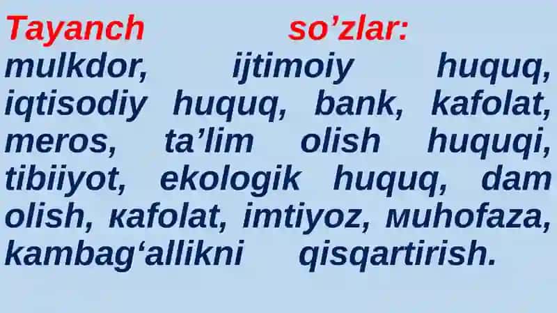 YangitahrirdagiO‘zbekiston Respublikasi Konstitutsiyasida fuqarolarning iqtisodiy, ijtimoiy, madaniy va ekologik huquqlari 4