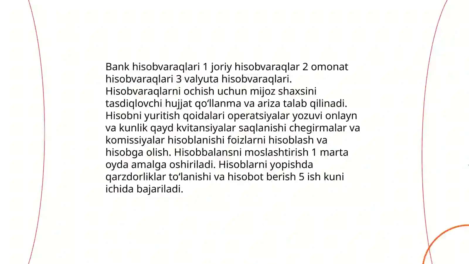 Naqd pulsiz hisob – kitob operatsiyalari hisobi 4