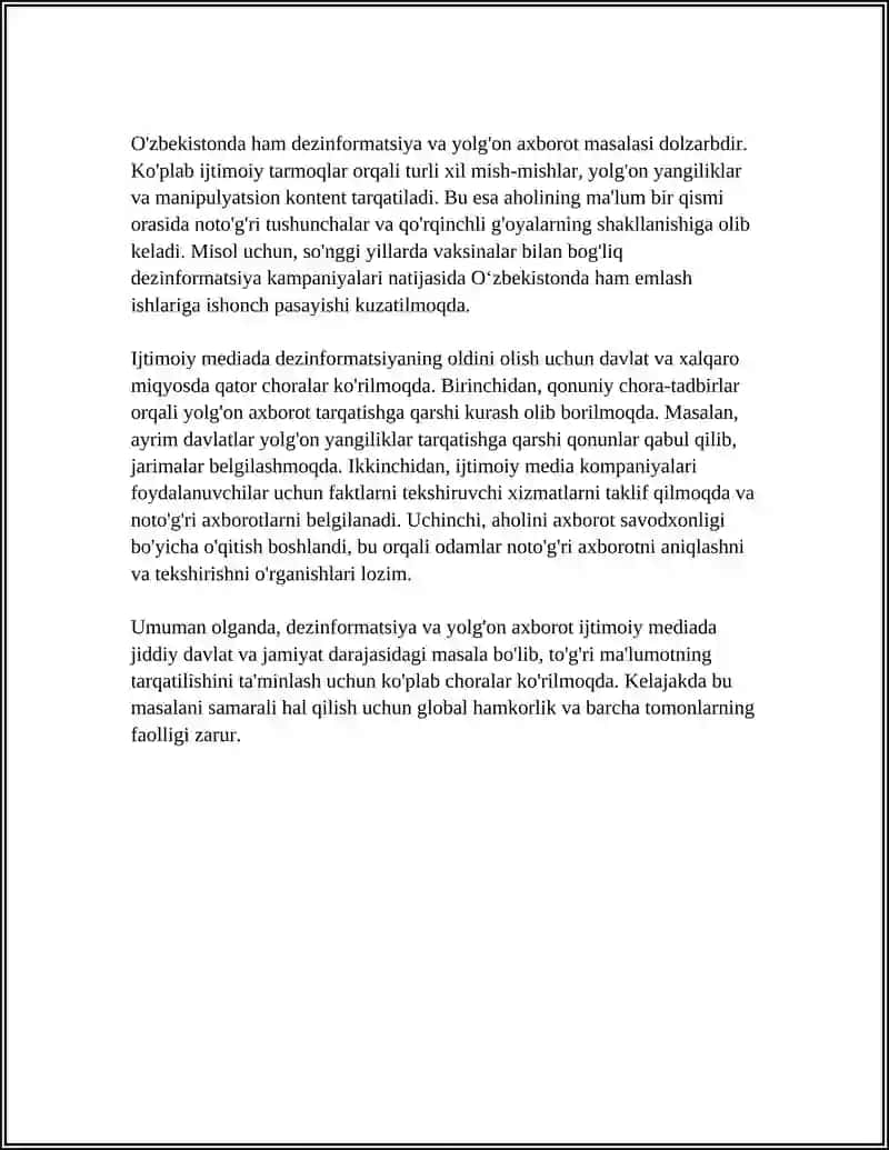 Dezinformatsiya va yolg'on axborot tarqalishi ijtimoiy mediada 4