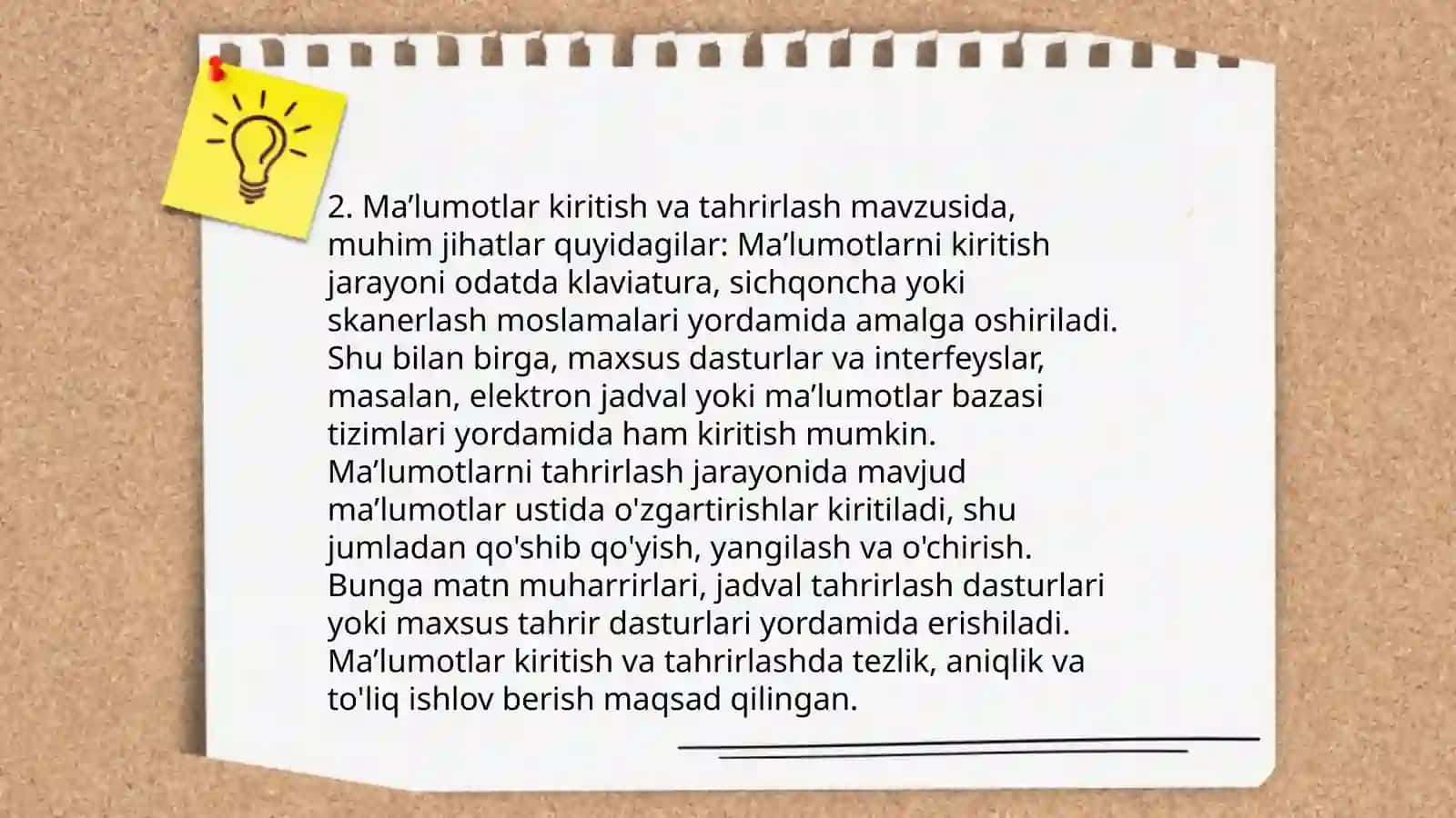 Jadvallar bilan ishlash 4