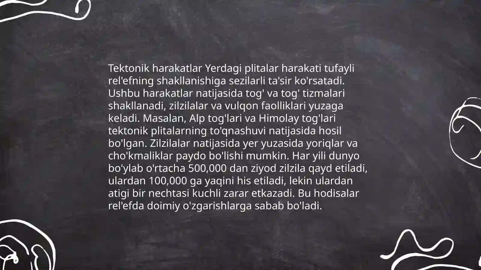 Rel'eflar yoshi va ular rivojlanishining asosiy yo'nalishilari 4