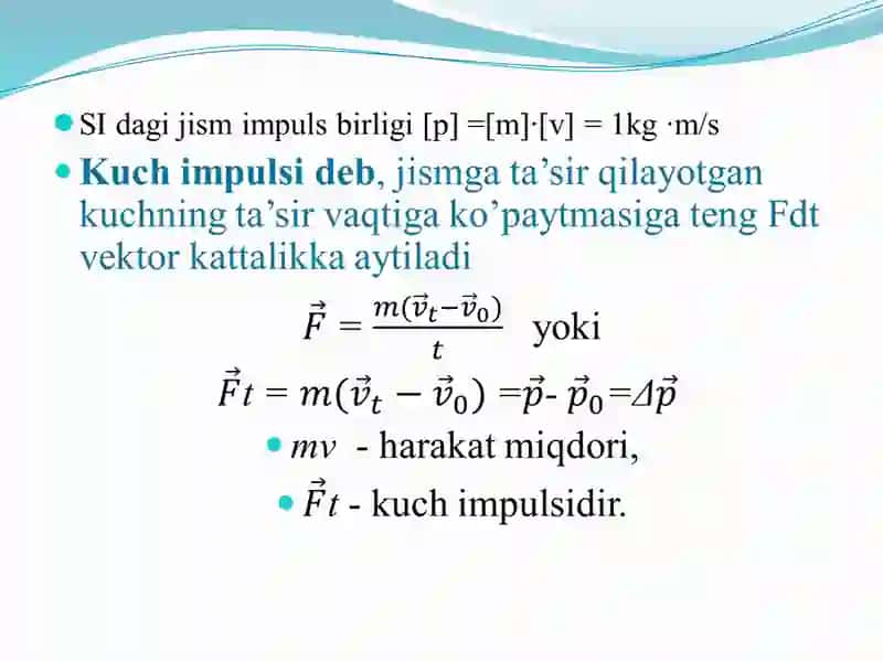 QATTIQ JISMLARNING AYLANMA HARAKAT DINAMIKASI 4