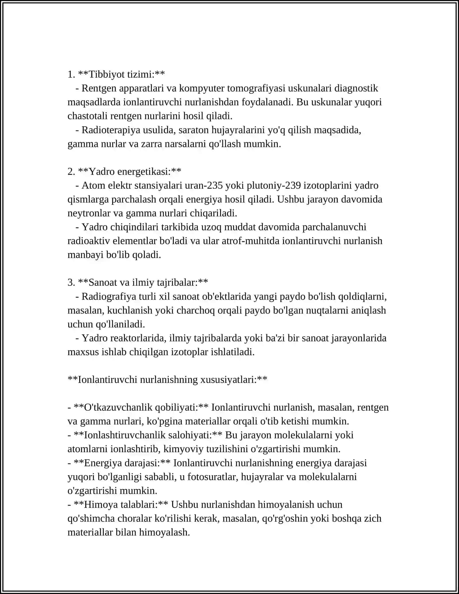 DAVOLASH-PROFILAKTIKA MUASSASALARIDA IONLANTIRUVCHI NURLANISH MANBALARI FOYDALANISHDAGI GIGIYENIK TALABLAR 4